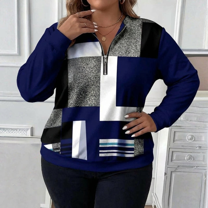 Vintage Farveblok Sweatshirt
