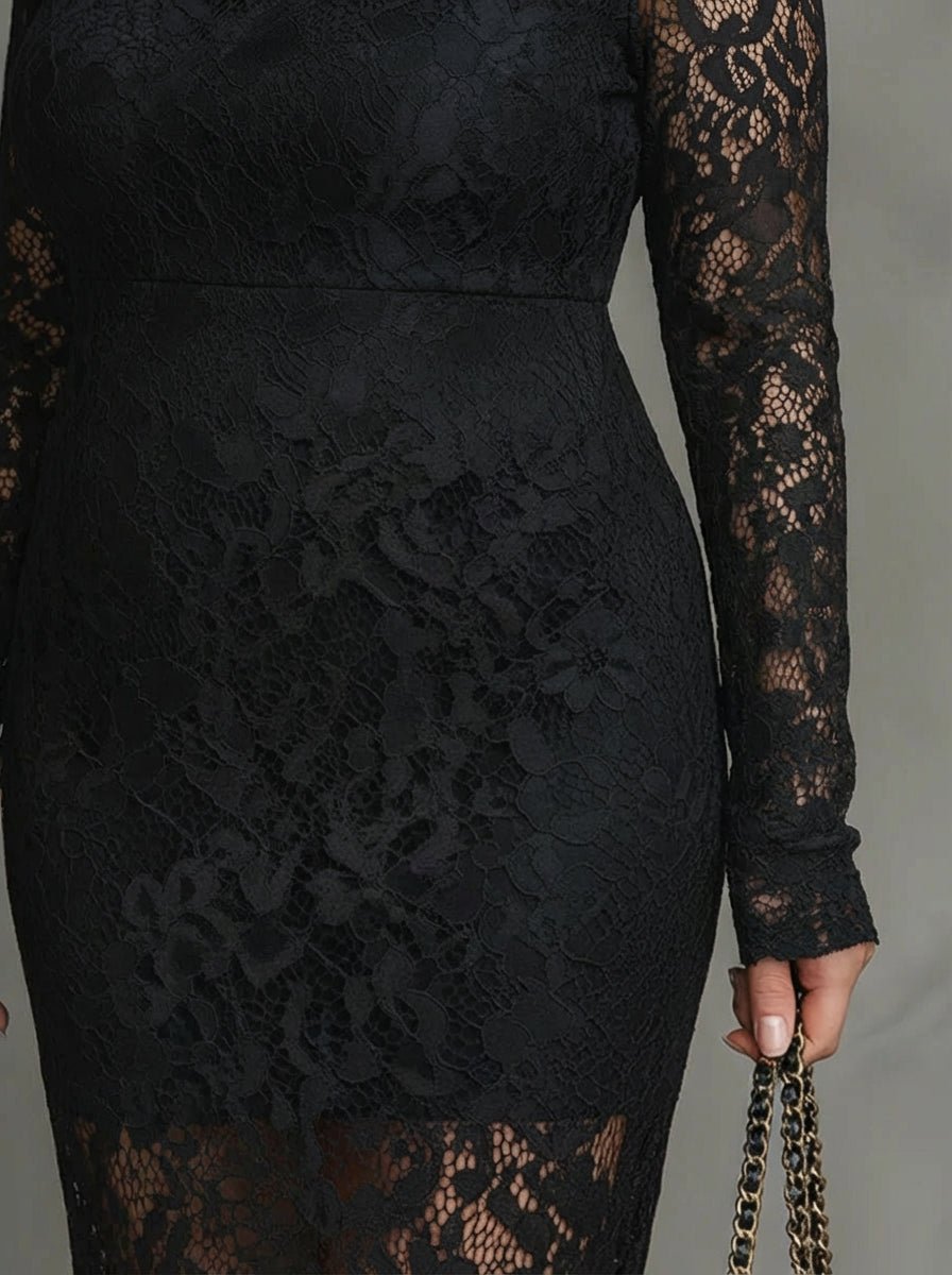 Alma | Elegant Blonde Fishtail Maxi Kjole