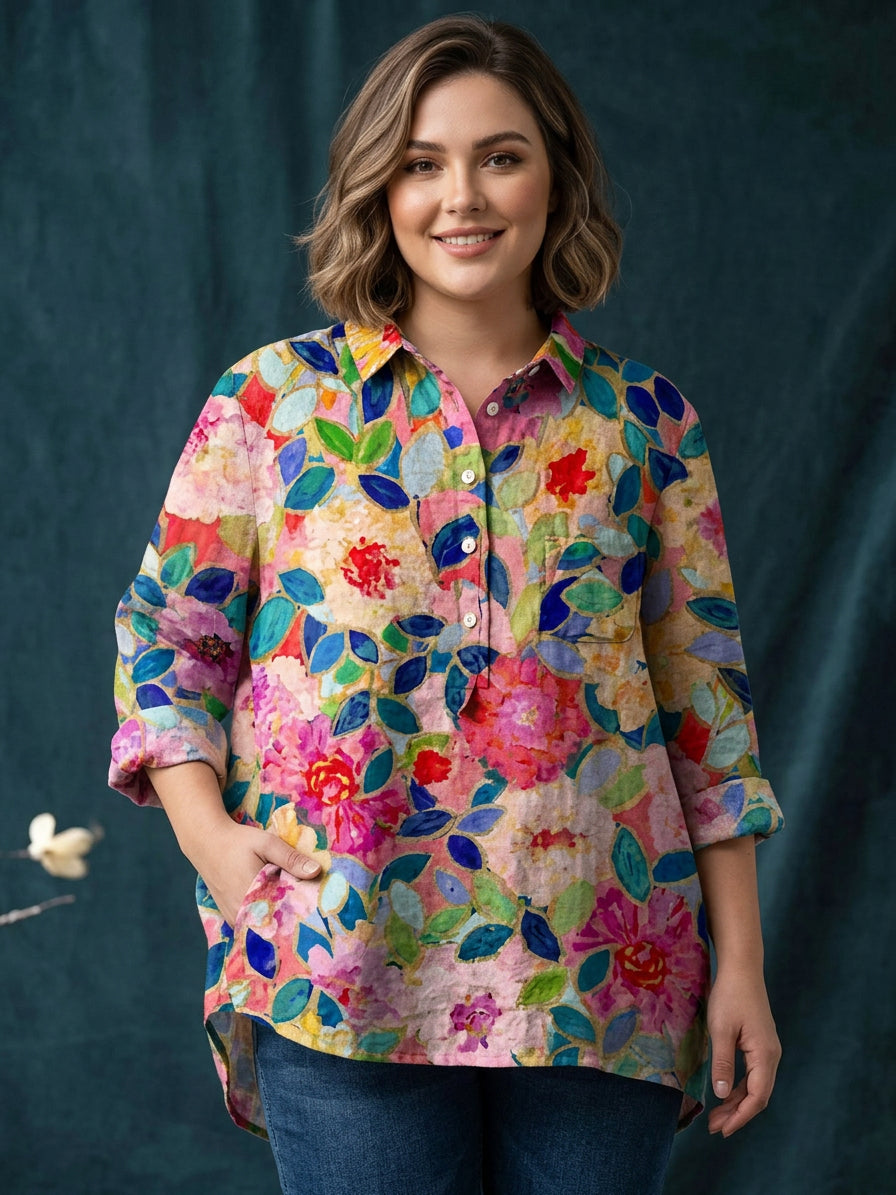 Bria | Blomstret Bluse