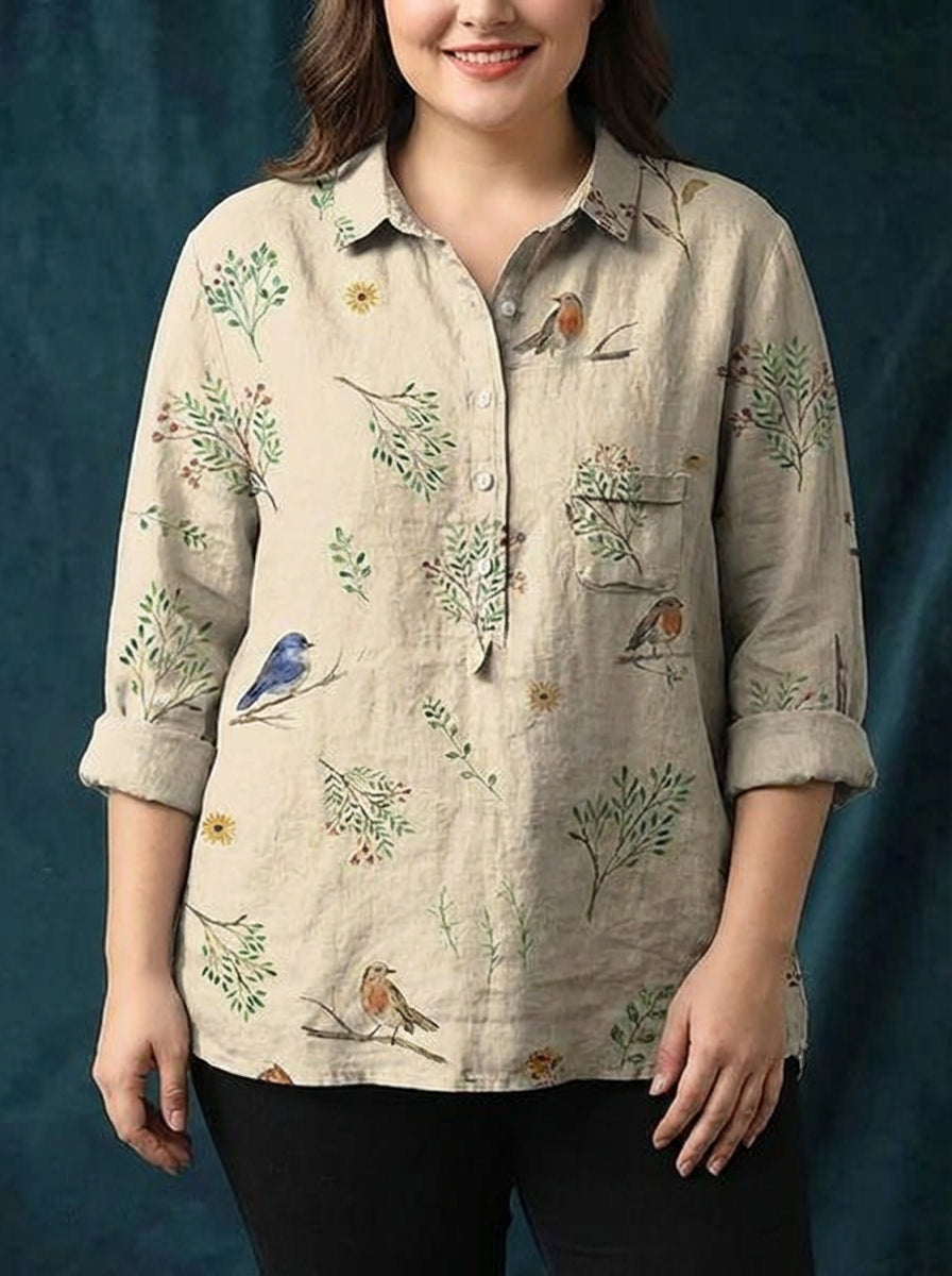 Bria | Blomstret Bluse