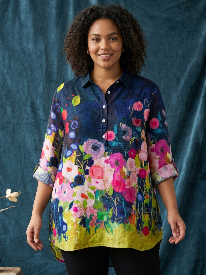 Bria | Blomstret Bluse