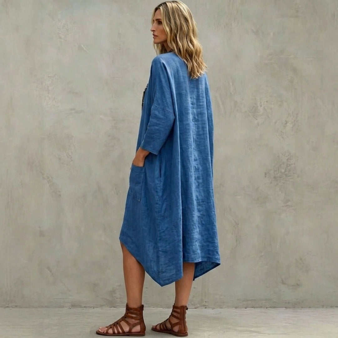 Iona | Afslappet Kaftan Maxi Kjole