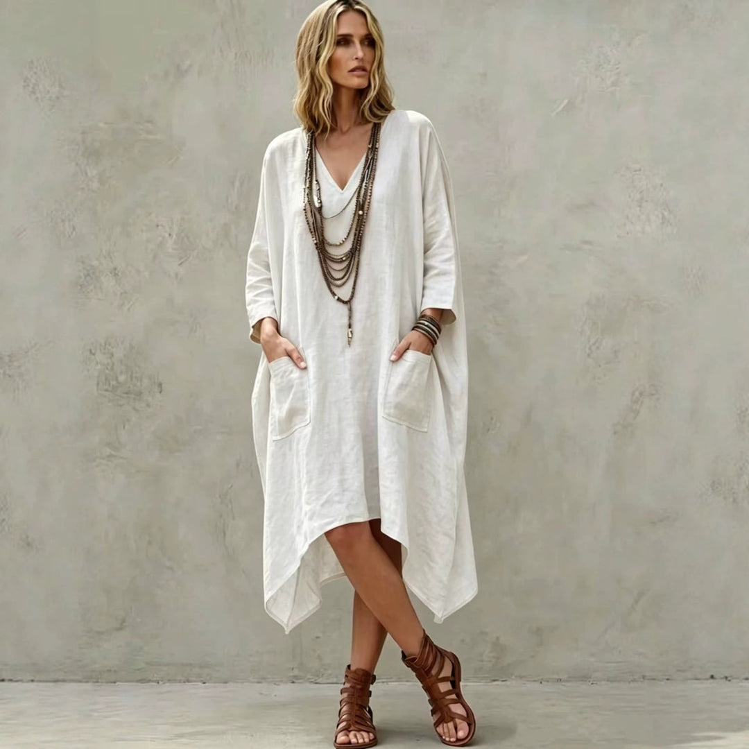 Iona | Afslappet Kaftan Maxi Kjole