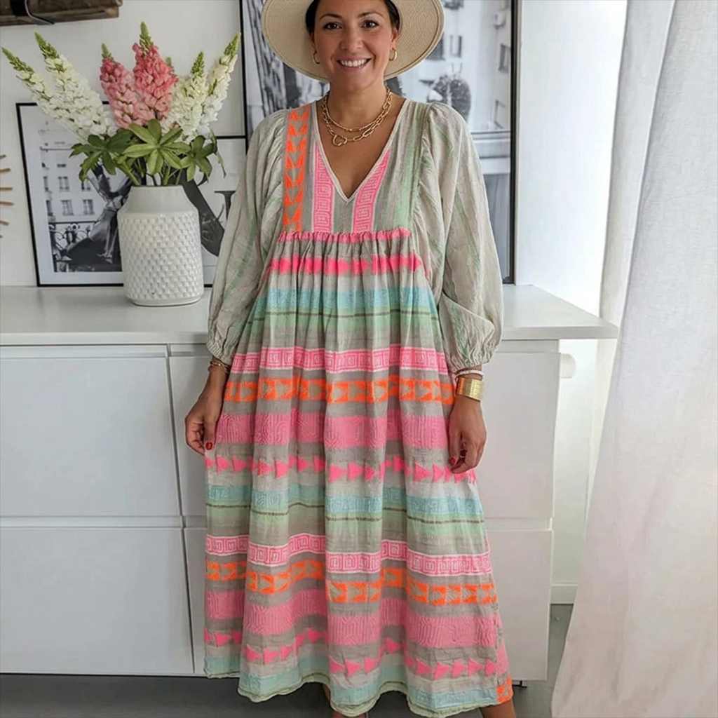 Naomi - Komfortabel Boho Kjole
