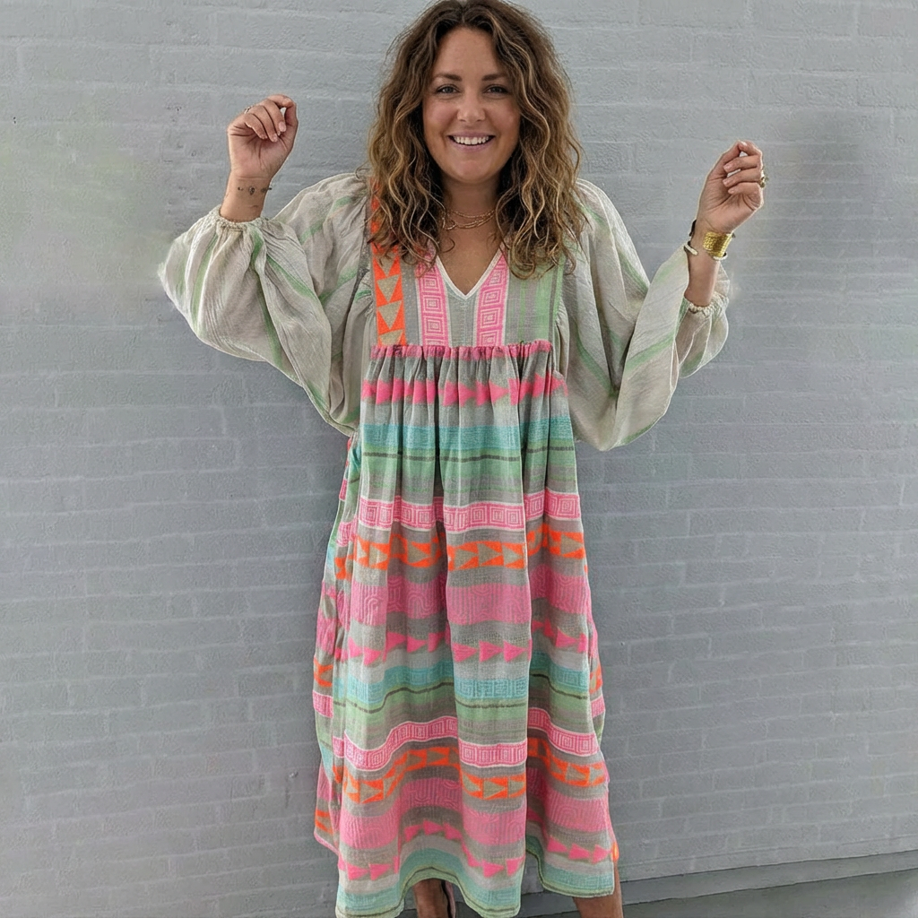 Naomi - Komfortabel Boho Kjole
