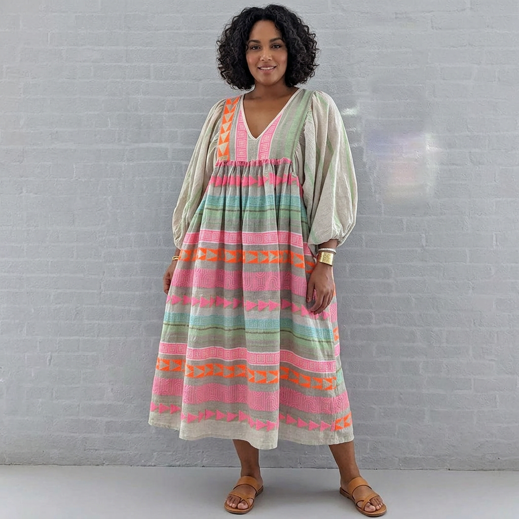 Naomi - Komfortabel Boho Kjole