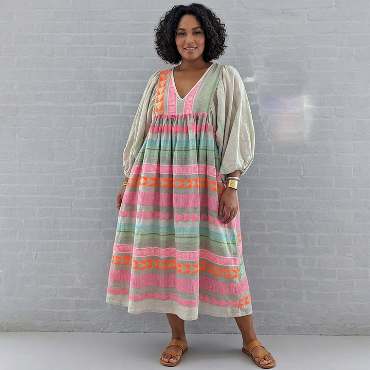 Naomi - Komfortabel Boho Kjole