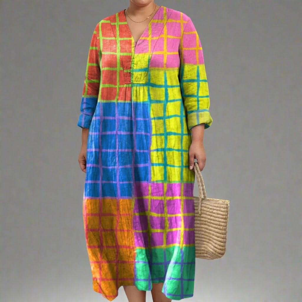 BEATRIX | ELEGANT GEOMETRISK KJOLE