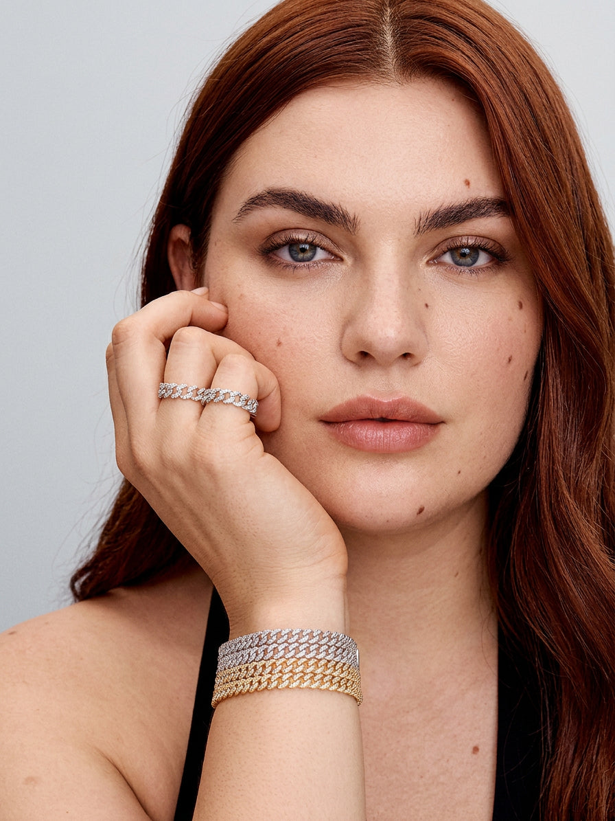 Cecily Cubansk Armbånd | Guld