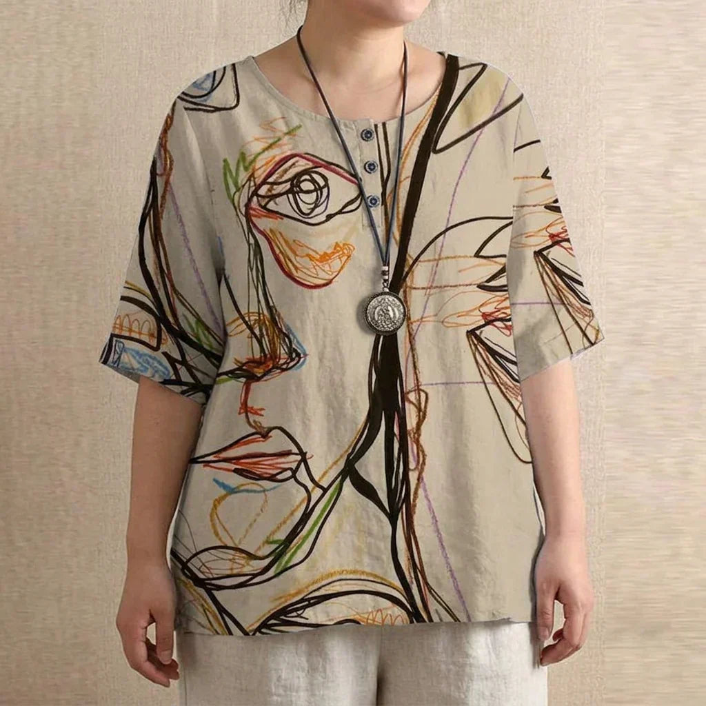 Arabella | Retro-inspireret Bluse