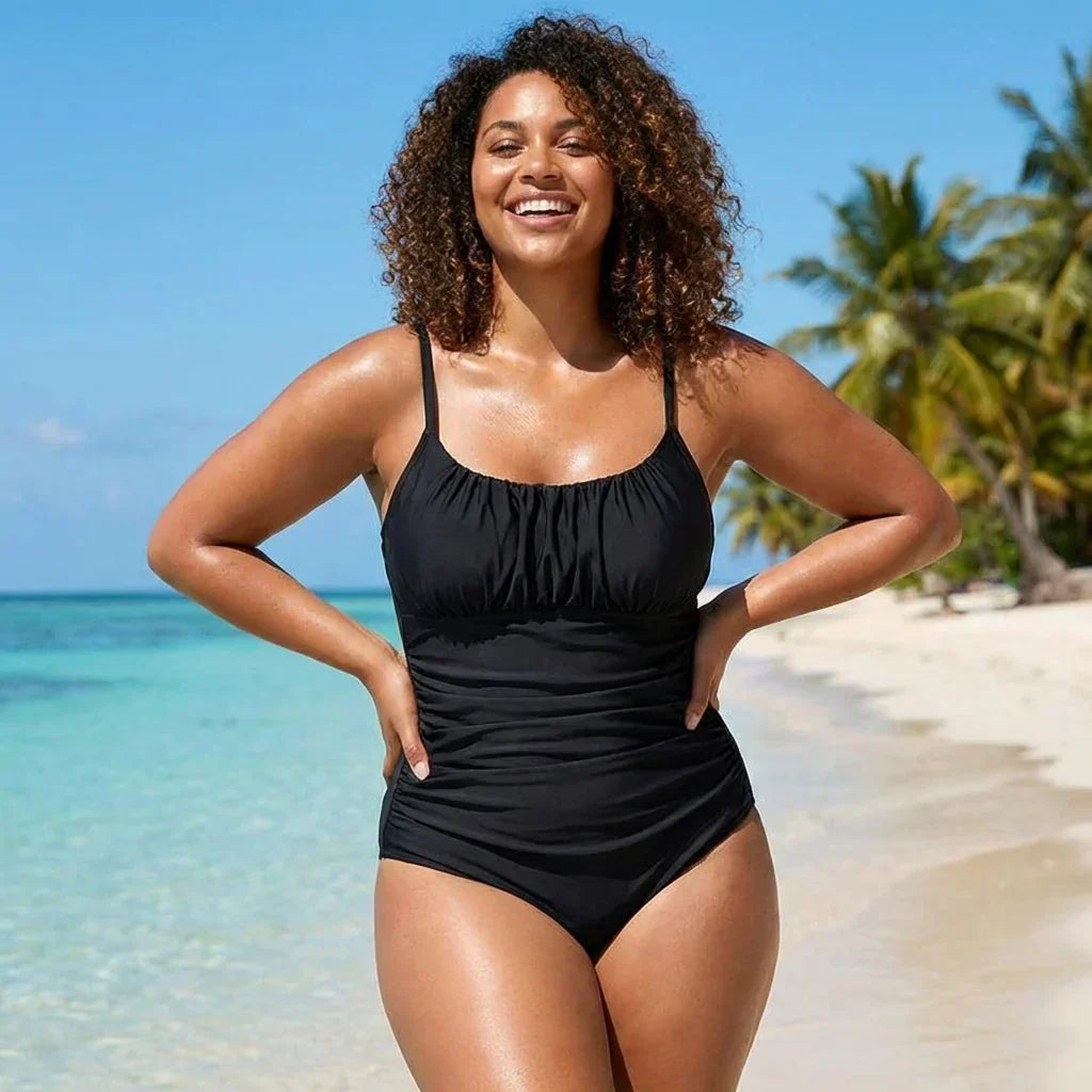 Etta | Din elegante monokini med mavekontrol i sort