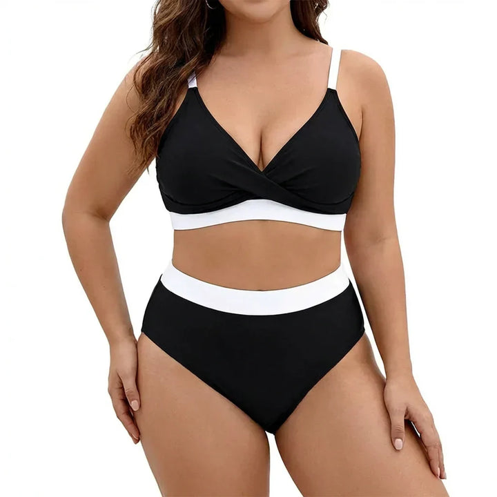 Wilhelmina | Dit maveformende bikini sæt med en stilfuld V-hals