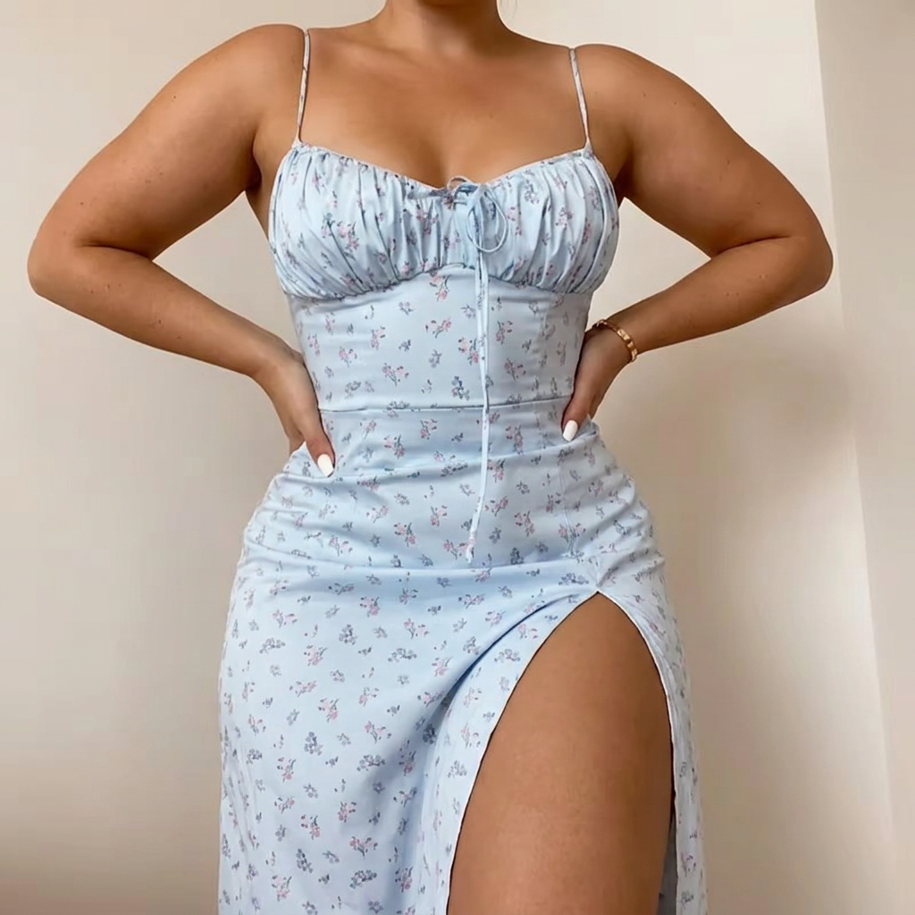 Colette Kvinders Elegante Blomsterkjole
