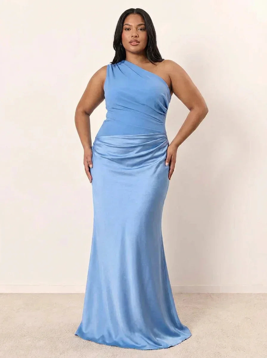 Floriane | Maxi Kjole med Guilt i Satin