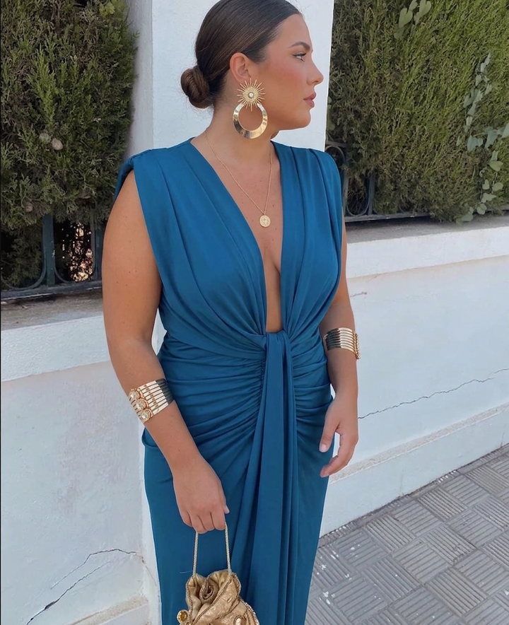 Giselle | Elegant Plisseret Kjole