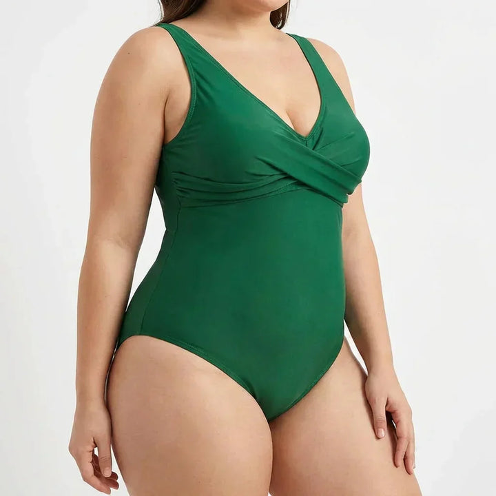 Wilhelmina | Dit maveformende bikini sæt med en stilfuld V-hals