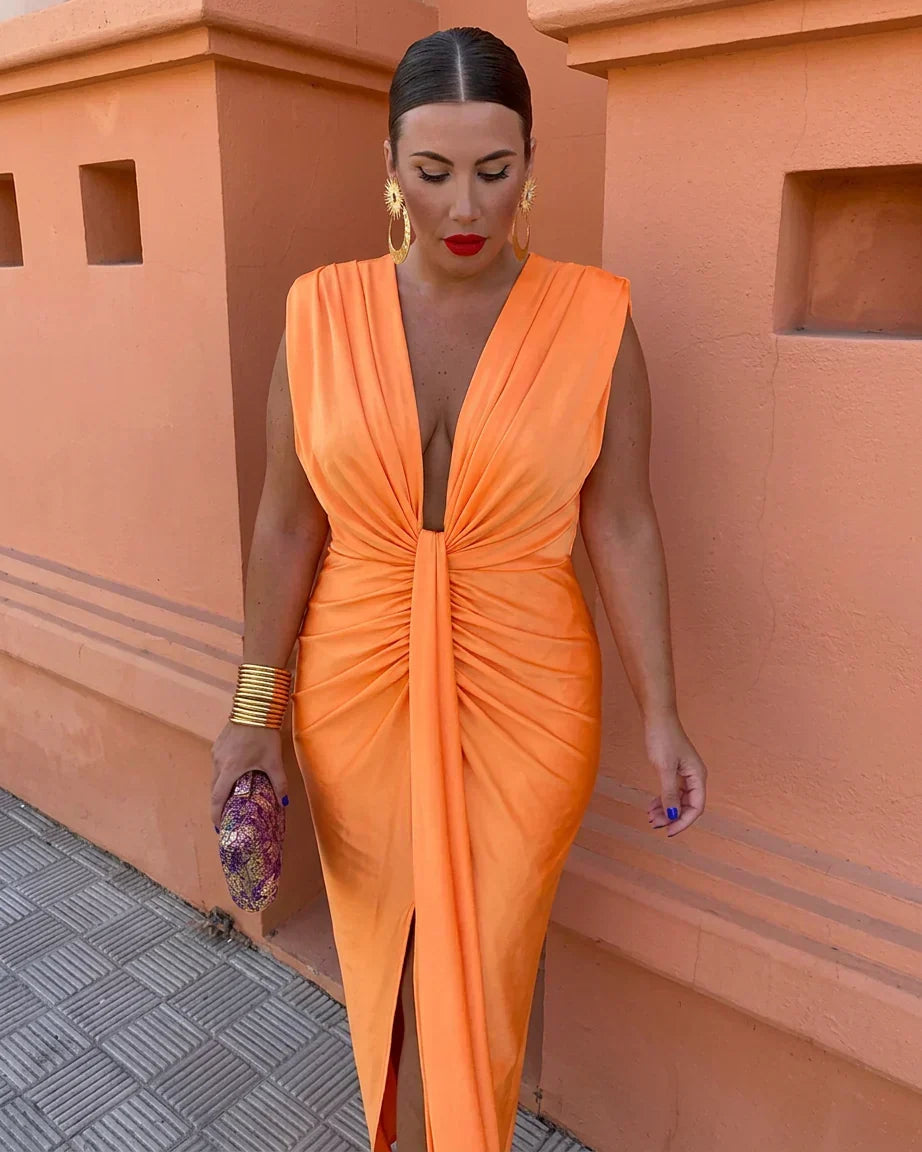 Giselle | Elegant Plisseret Kjole