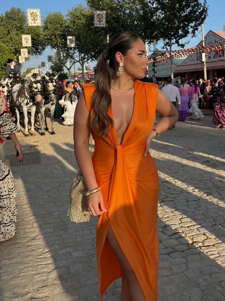 Giselle | Elegant Plisseret Kjole