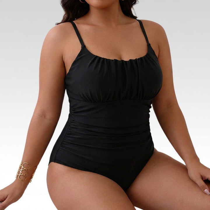 Etta | Din elegante monokini med mavekontrol i sort