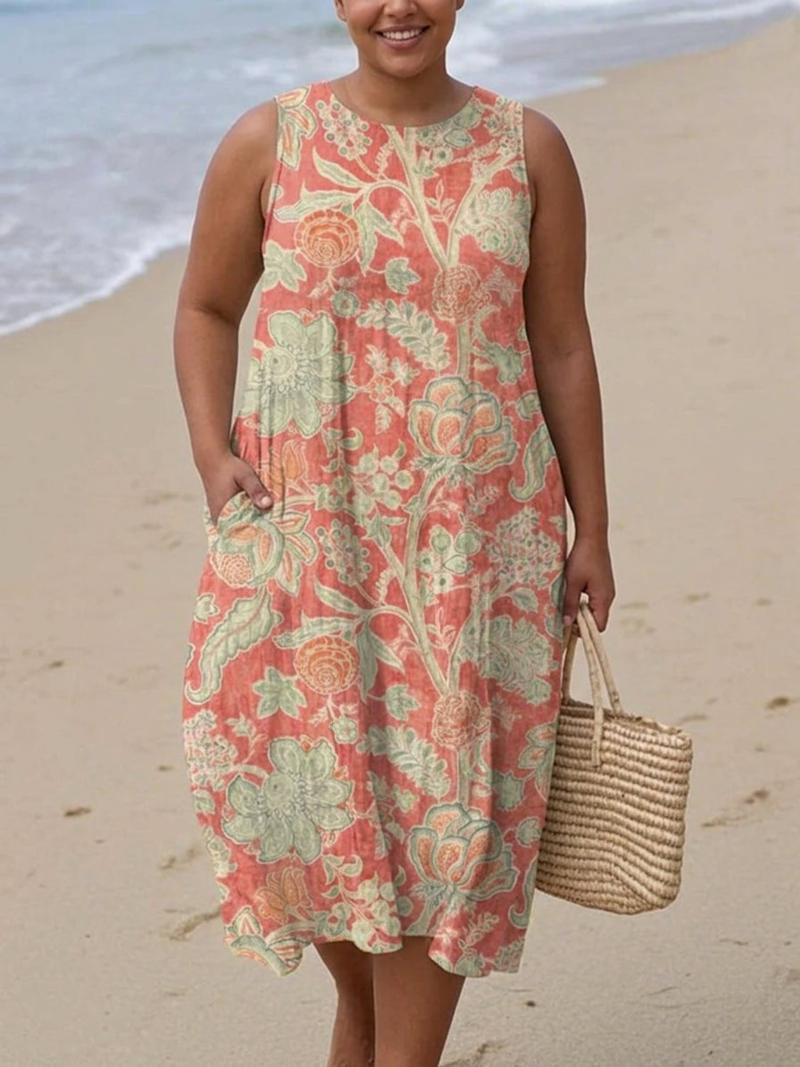 Dovie Floral Midi Kjole