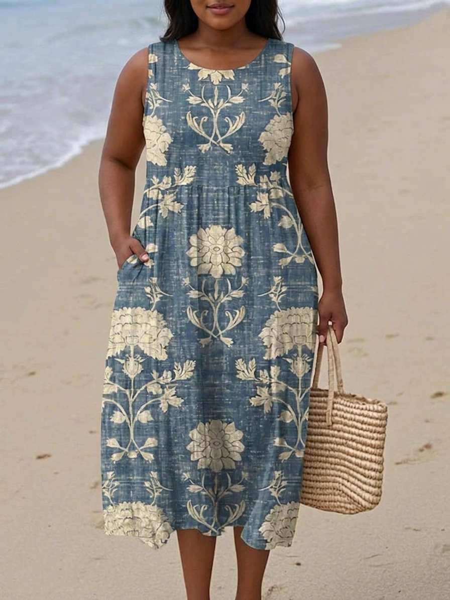 Calliope Boho Midi Kjole