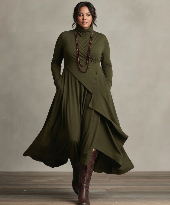 Kaia | Elegant Draperet Kjole