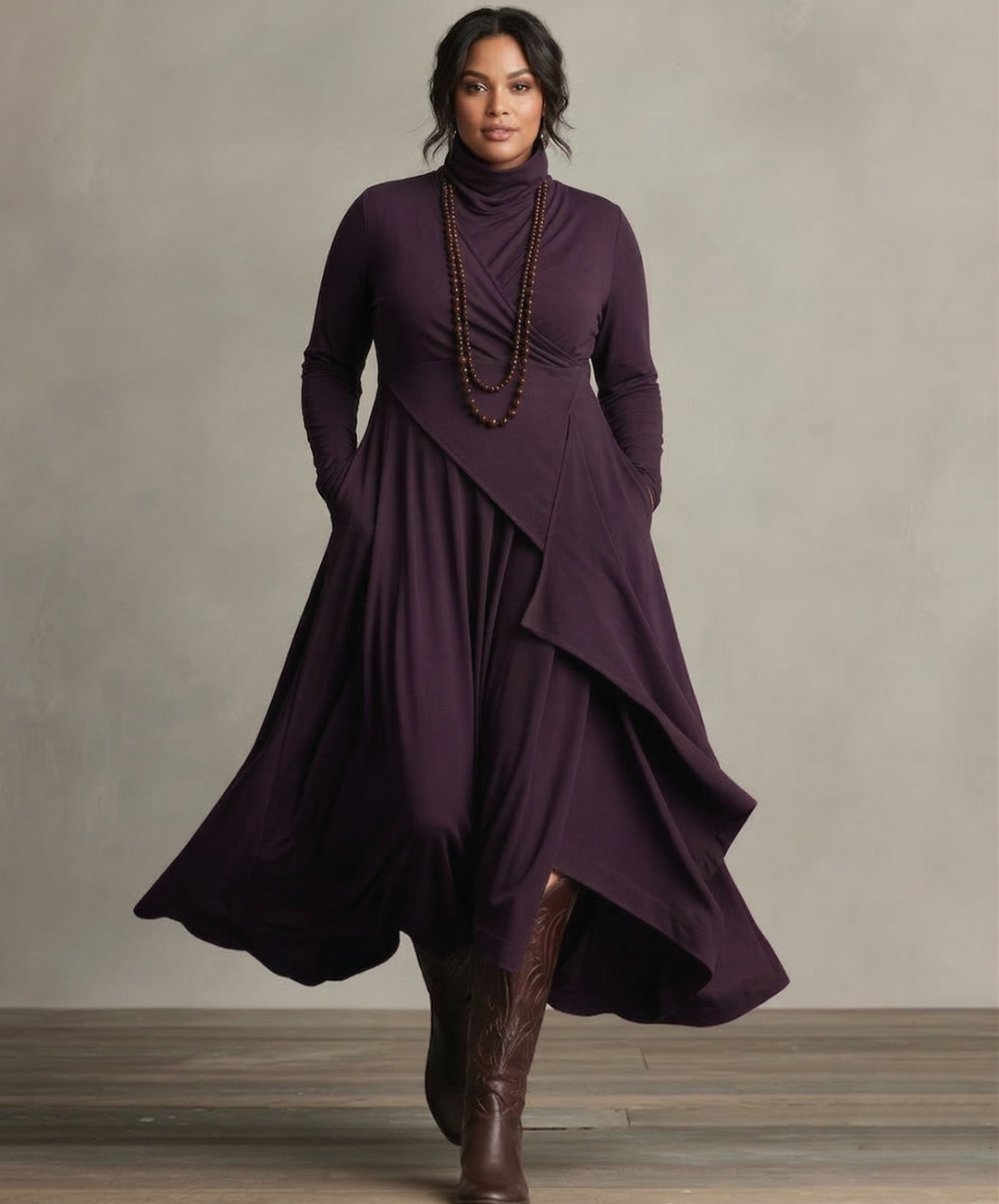Kaia | Elegant Draperet Kjole