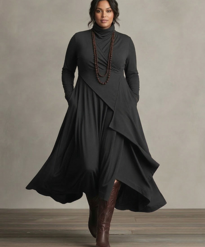 Kaia | Elegant Draperet Kjole