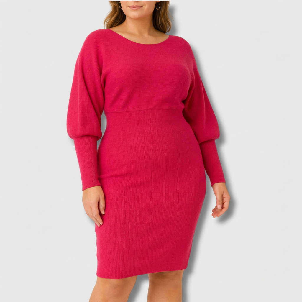 Cataleya | Elegant Strikket Midi Kjole