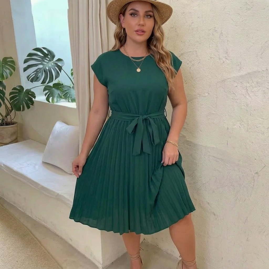 Delphine | Casual Sommer Midi Kjole
