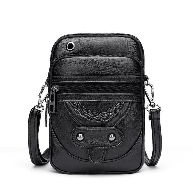 Liora - Vintage Læder Crossbody Taske