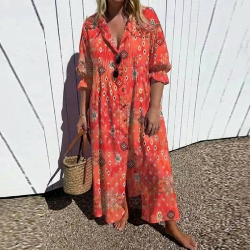 Nadya | Elegant Bohemian Kjole