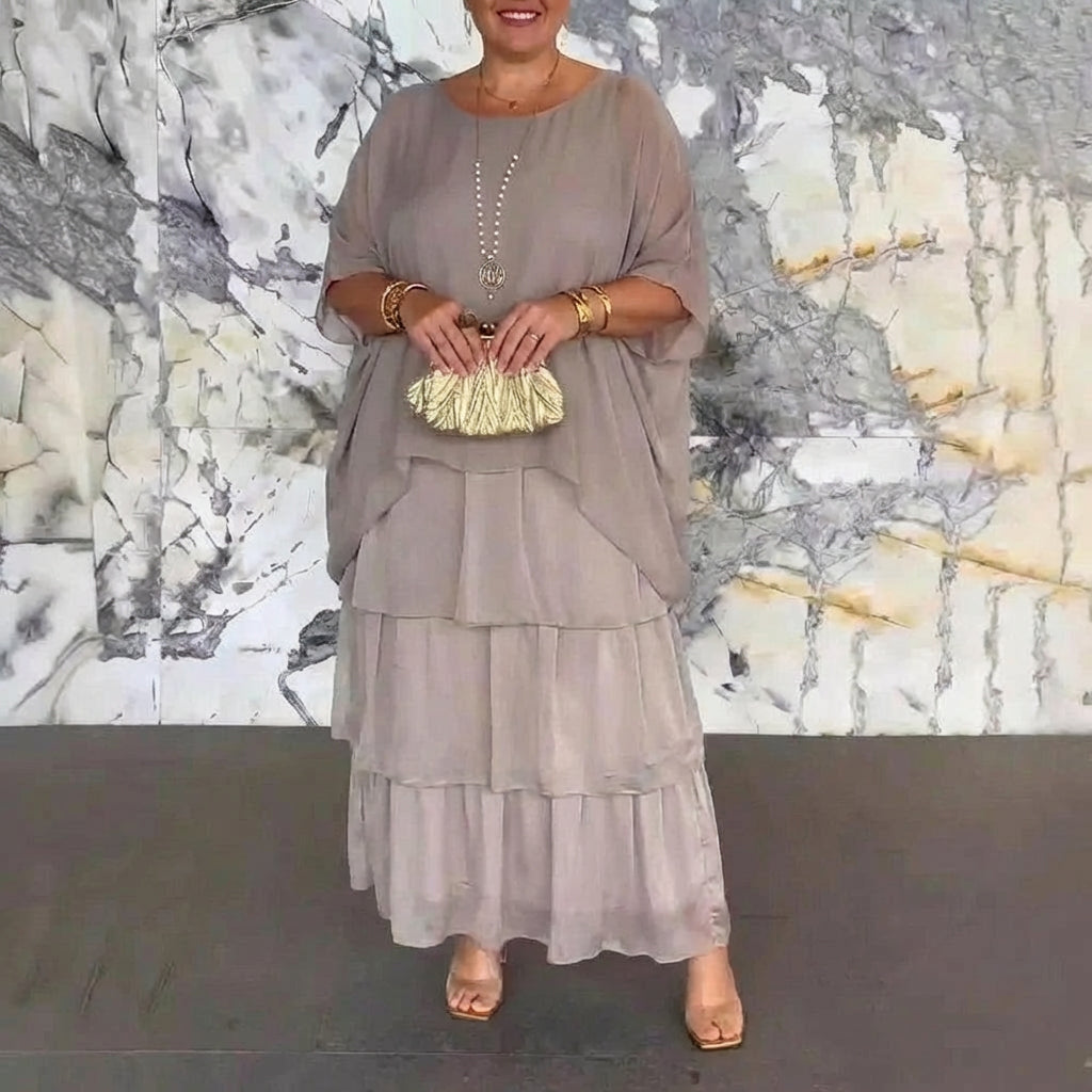 Anneliese | Lang og Strømmende Elegant Kjole