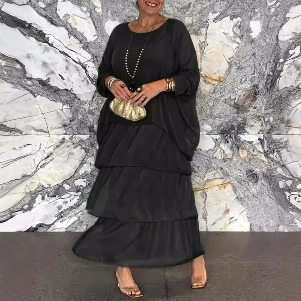 Anneliese | Lang og Strømmende Elegant Kjole
