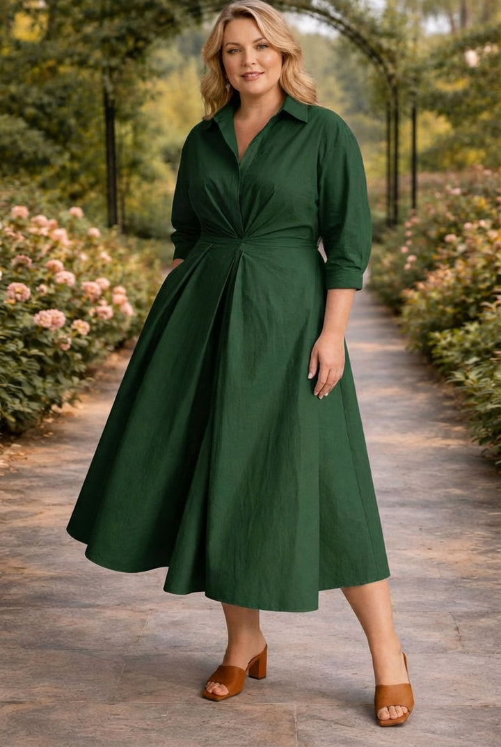 Lottie | Wrap-Front Flydende Maxi Kjole