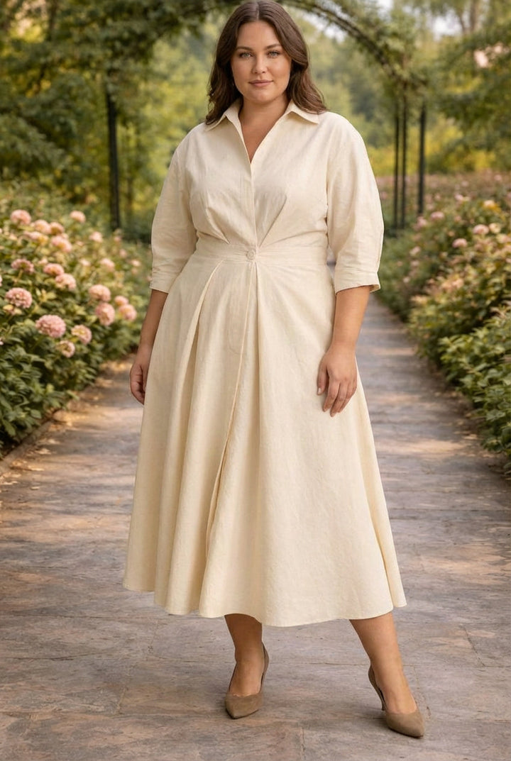 Lottie | Wrap-Front Flydende Maxi Kjole