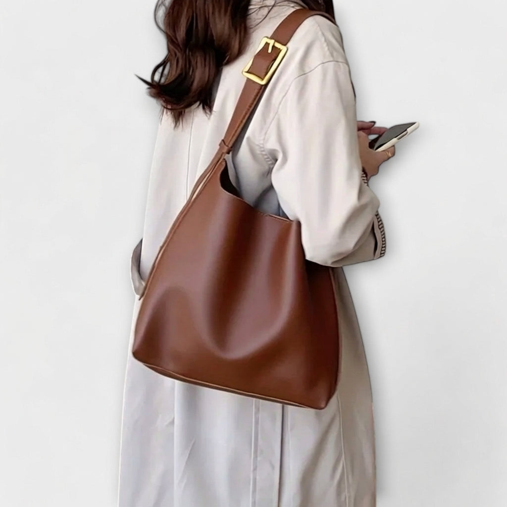 Saoirse – Elegant Læder Skuldertaske