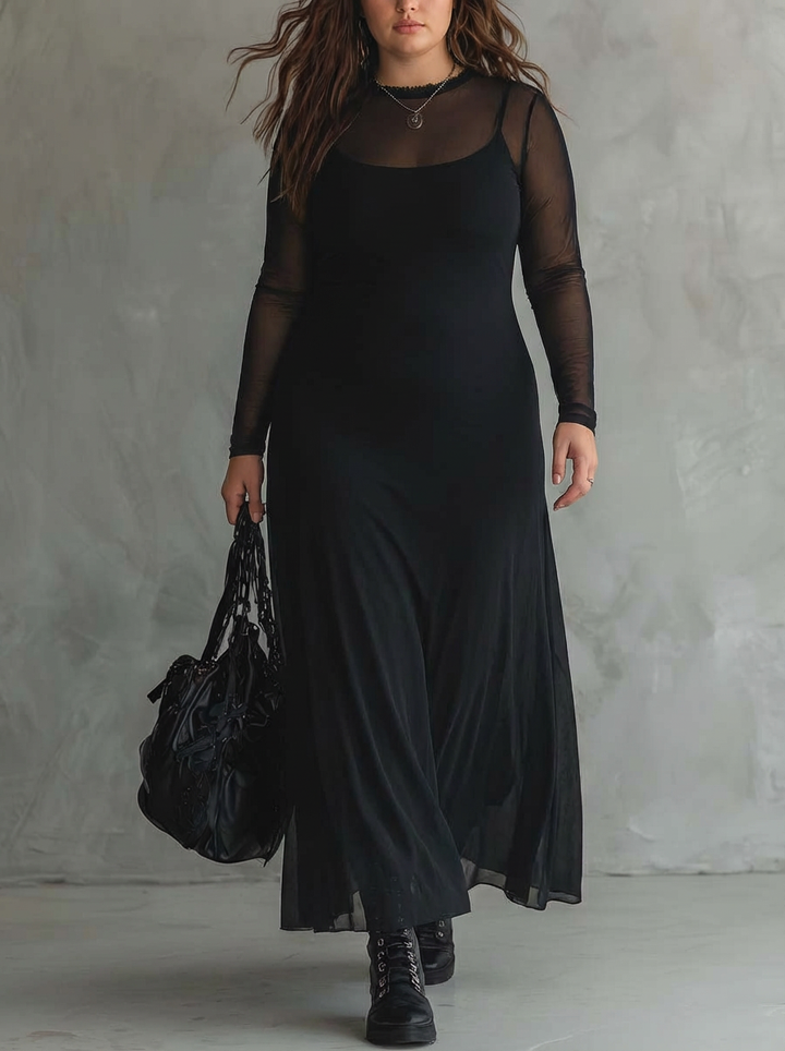 OPALINE | LOOSE-FIT TULLE MAXI KJOLLE