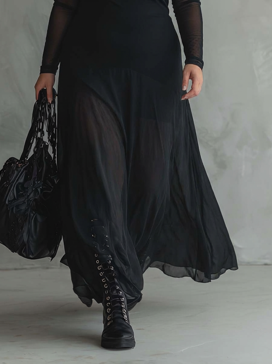OPALINE | LOOSE-FIT TULLE MAXI KJOLLE