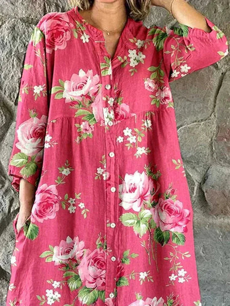 Rosalie | Kunstnerisk Floral Kjole