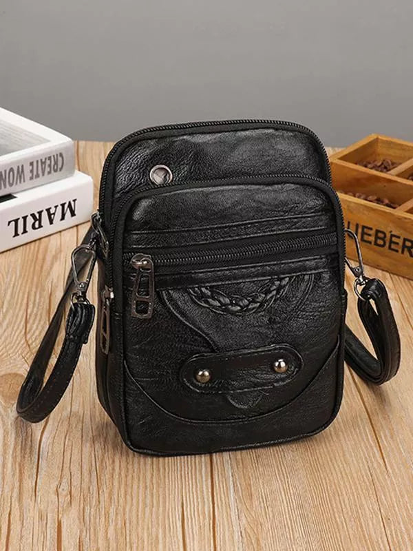 Liora - Vintage Læder Crossbody Taske