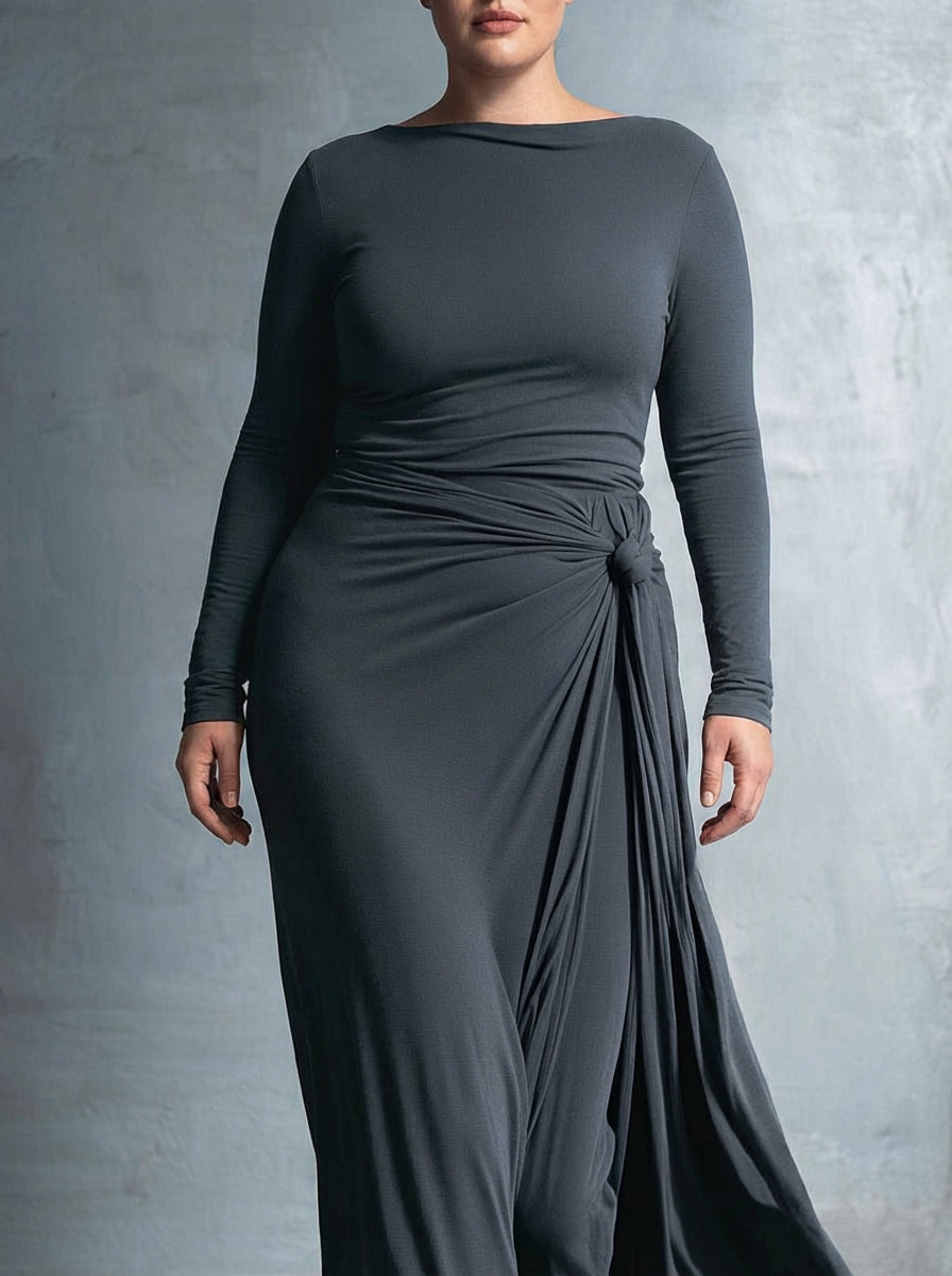 SELMA | SIDE KNOT MAXI KJOLE