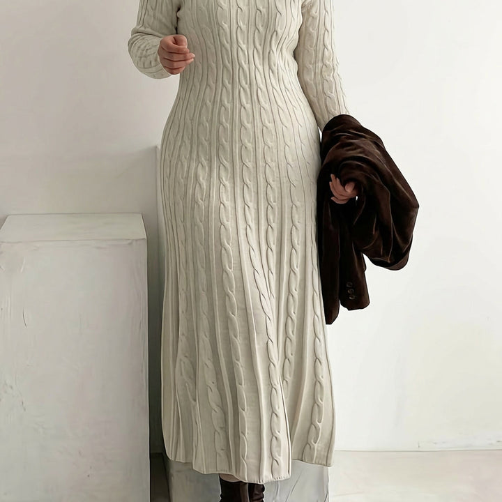 Mei | Cozy Cable-Knit Maxi Kjole