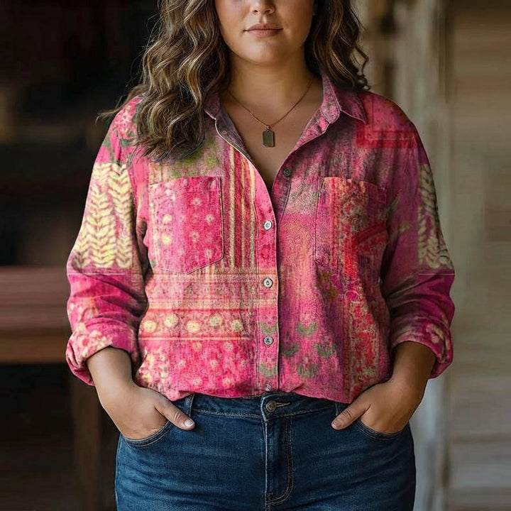 Posy | Boheme Mønster Vintage Bluse