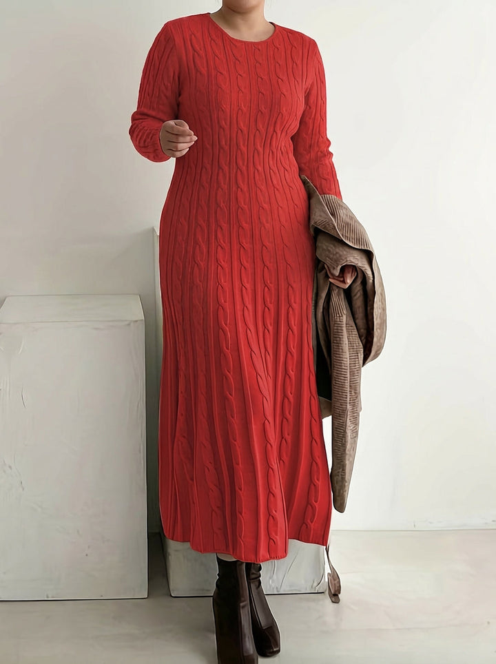 Mei | Cozy Cable-Knit Maxi Kjole