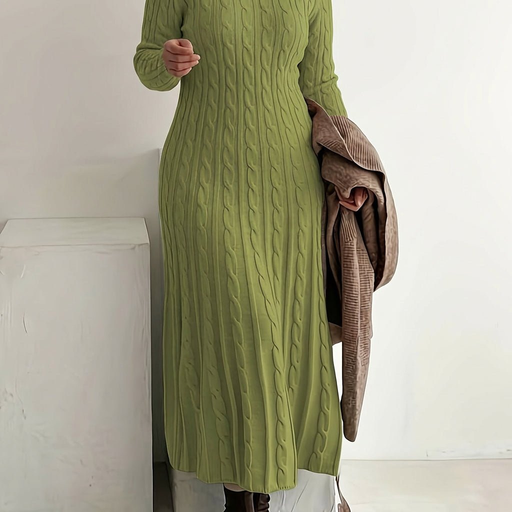 Mei | Cozy Cable-Knit Maxi Kjole