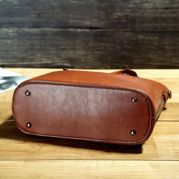 Katya - Vintage Læder Crossbody Taske