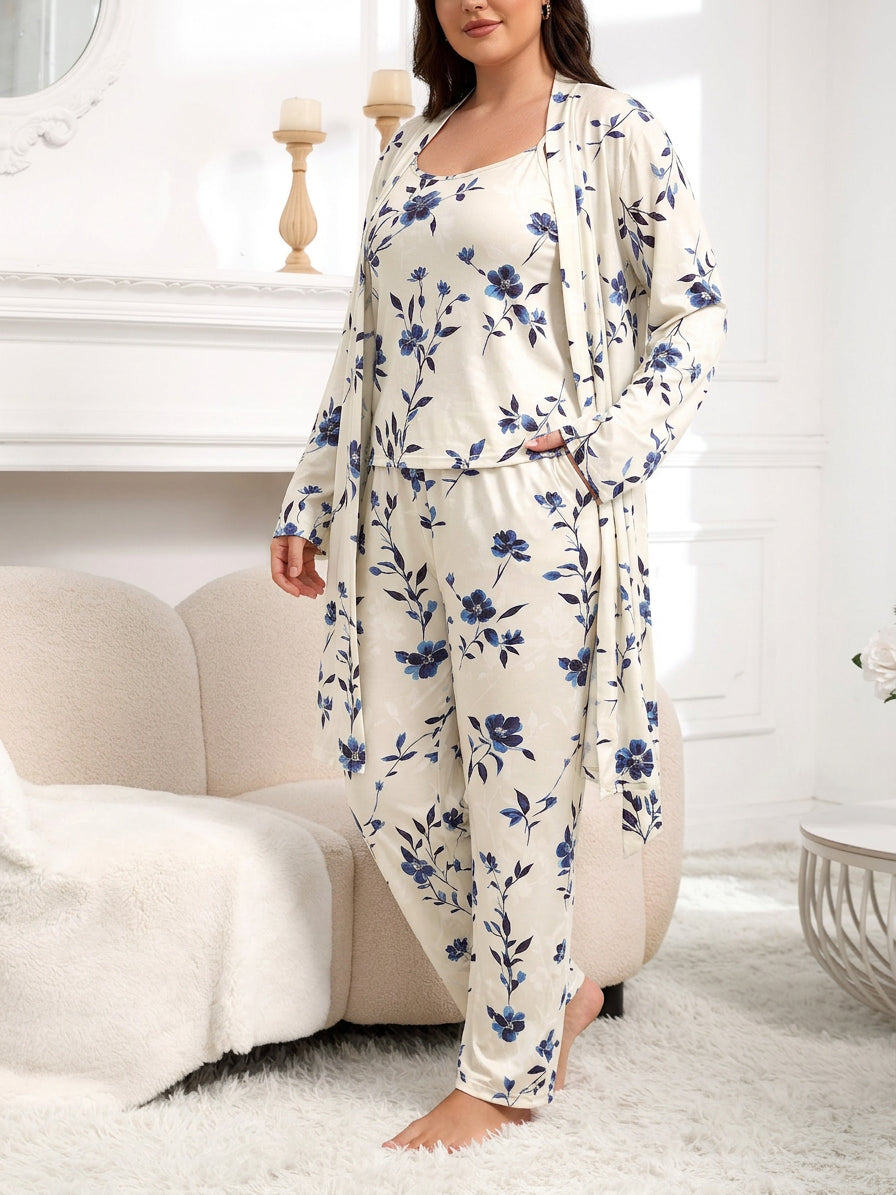 Nadya | Vintage Floral Pyjamasæt