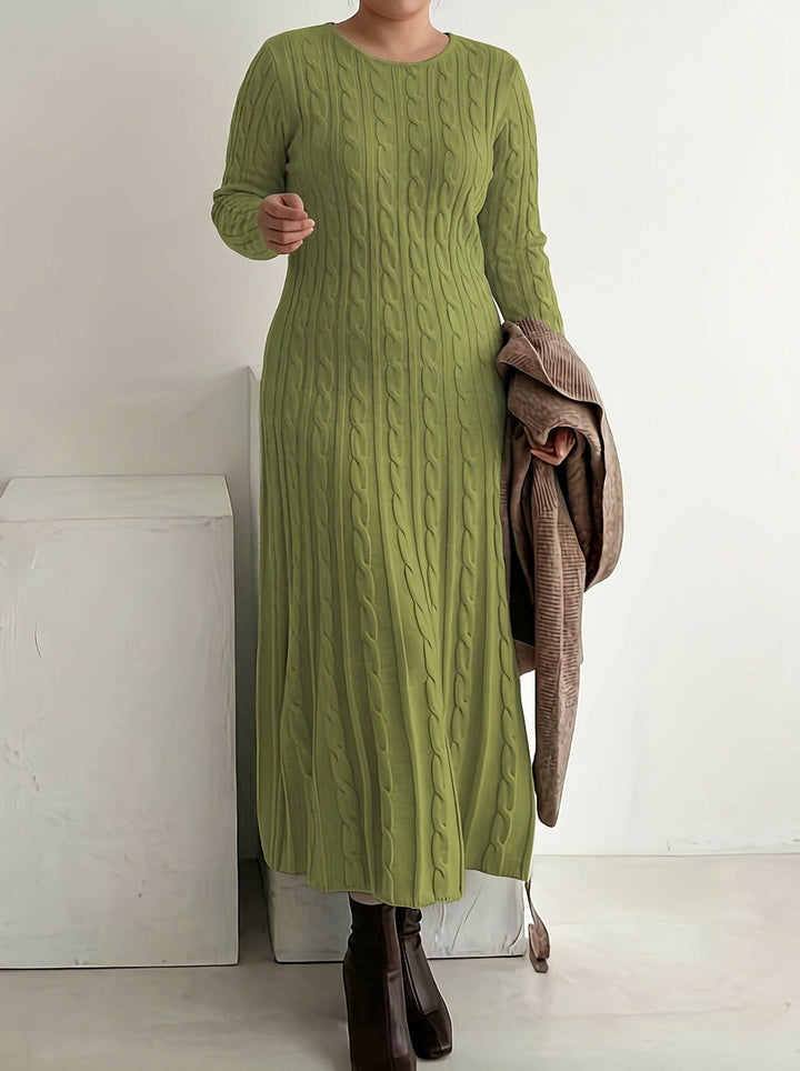 Mei | Cozy Cable-Knit Maxi Kjole