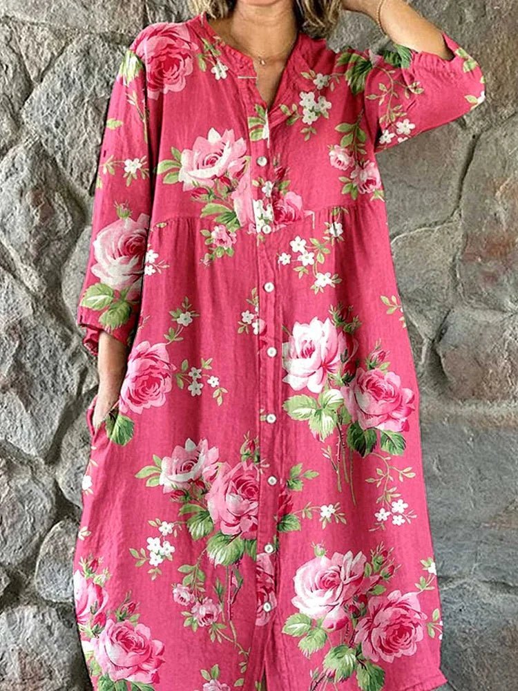 Rosalie | Kunstnerisk Floral Kjole